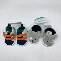 Baby Boy Newborn Shoes Crib Shoes Sneakers Koala Slip Ons - £25.39 GBP