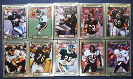 1990 Action Packed Chicago Bears Team Set of 10 Football Cards - £3.14 GBP