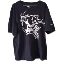 Puma Men&#39;s Black Puma Graphic Short Sleeve T-Shirt - $12.60