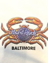 Hard Rock Cafe Baltimore Unisex Graphic T Shirt Small 18 Inch Armpit To ... - $18.00