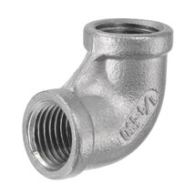 5 Pcs, 1/4" 150 Female NPT 90° Elbow Cast 304 Stainless Steel Pipe Fitting - $24.72