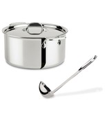 All-Clad  4408 SS Tri-Ply 8-qt Stock Pot NO LID/ Includes 14in Ladle - €85,60 EUR