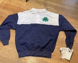 Vintage Norte Dame Warmup Jacket Shirt College Concepts NCAA Size Medium - $34.65