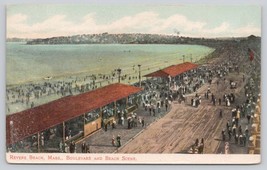 Postcard Revere Beach Massachusetts Boulevard And Beach Scene Robbins Bros. Co. - £3.54 GBP