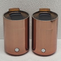 2 Starbucks Rose Gold / Copper Brown Insulated Stainless Steel Tumblers ... - $835.57 MXN