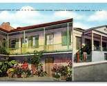 Beauregard Home Courtyard New Orleans Louisiana LA UNP Linen Postcard Y8 - £2.28 GBP