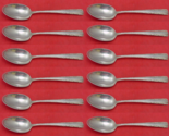 Candlelight by Towle Sterling Silver Teaspoon Set 12 pieces 6&quot; - £370.38 GBP