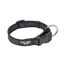 Julius-K9 Color and Gray Collar, 25 mm x 39 - 65 cm, Black/Grey  - $18.00