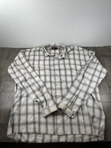 Kollar Shirt Men’s XL Beige Long Sleeve Button Up Plaid - $18.38