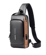 Men's Faux Leather Shoulder Bag — Classic, Multifunctional, and Anti-Theft - $17.99