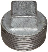 Pipe Plug, CORE SQ HD, 1&#39;&#39; in. MPT Galvanized Malleable Iron - Anvil 870... - $18.01 MXN