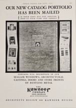 1931 Print Ad Kawneer Store Fronts,Windows,Doors,Architects Bronze Niles,MI - $20.68