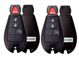 Set of 2 Fobik Remote Keys For  Dodge  2008-2013 models TOP QUALITY A++ - £29.21 GBP