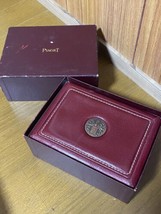 Pierjet Leather Burgundy Red Watch Box Vintage - £156.72 GBP