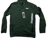 Eddie Bauer Men&#39;s Small 1/4 Zip Classic Pullover Sweater Fleece Top Green - $19.79