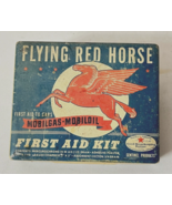 Vintage Mobilgas Mobiloil Flying Red Horse First Aid Kit Tin Box Empty - $45.00