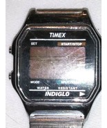 MEN&#39;S VINTAGE TIMEX INDIGLO METAL STRETCHY BAND WATER REISITANT WRIST WATCH - $63.35