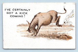 Got a Kick Coming Donkey Mule Comic Humor UNP  DB Postcard M5 - £3.85 GBP