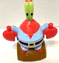 Rare Viacom SpongeBob Squarepants Mr Krab Action Figure Spring Action Button 3&quot; - £19.56 GBP