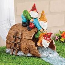 Helping Hand Gnome Downspout Cover Extension Statue Garden Rain Gutter S... - $34.93