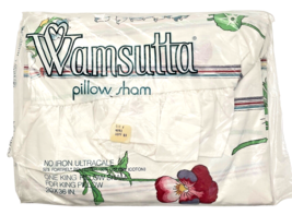 Wamsutta Ultracale Pillow Sham Floral King Size Permanent Press 20 x 36 in. - $17.81