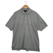 Brooks Brothers Polo Shirt Mens XL Gray Golden Fleece Logo Cotton Pique ... - $24.74