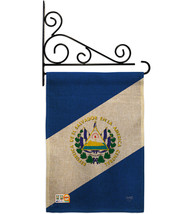 El Salvador Burlap - Impressions Decorative Metal Fansy Wall Bracket Garden Flag - £27.15 GBP