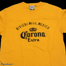 CORONA Extra Shirt Mens Sz M Med Riviera Maya Mexico Short Sleeve Shirt  - £21.08 GBP