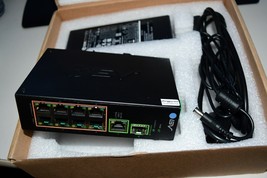 BV-Tech POE-SW802-DIN 10 port POE+ 96W Unmanaged 802.3at w Plug MINT W1F - $53.01