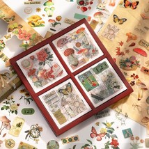 577Pcs Vintage Scrapbook Stickers for Junk Journal Supplies,Retro Flower... - $11.87