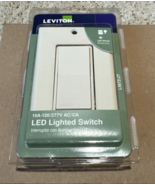 Leviton Lighted Switch - 15A-120VAC - Light Almond No. 5672 L5672-T - $14.91 CAD