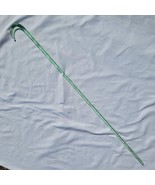 Rare Antique Whimsy Parade Cane Light Blue End Of Day Blown Twisted Glas... - $236.94 CAD