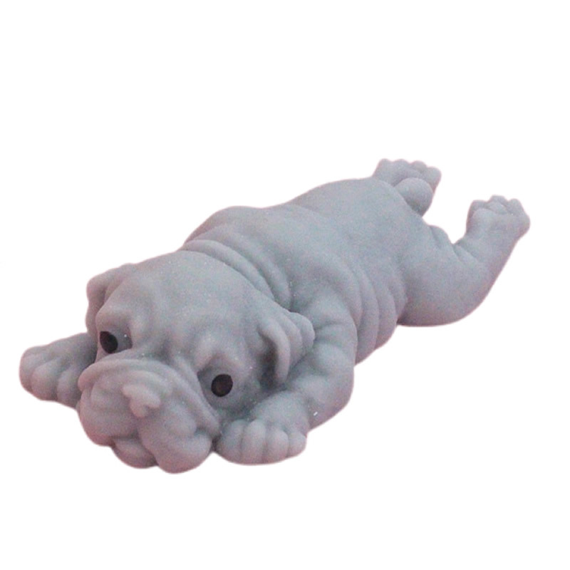 anti-stress soft silicone gel cute small milk dog squeeze toy - $9.80