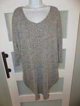 Pure Jill J. Jill Tunic Top Dress Gray Heather Linen Blend Size L Women&#39;s NWOT - £21.76 GBP