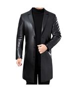 Tall And Slim Men Leather Coat - $9,960.85 MXN
