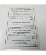 Moore Technical Industries Laser Sights Catalog 1993 Grips Mounts SideSa... - £14.91 GBP