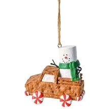 Ganz S'Mores Graham Cracker Truck Christmas Tree Ornament 3.3 Inch Multi... - $14.79