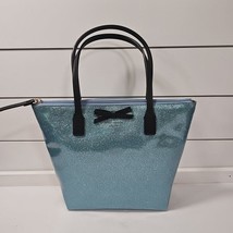 KATE SPADE New York Mavis Street Ice Blue Sparkle Small Tote Luxury Bag ... - $89.64 CAD