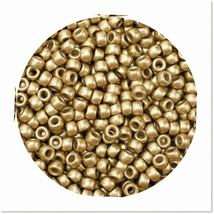 1000pcs Premium Quality Golden Pony Beads - Ideal for Jewelry Making, Be... - $19.79