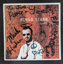Mark Hudson Signed Autographed Ringo Star Choose Love Artwork Personalized - £79.40 GBP