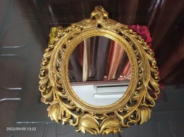 Antique Decorative Wall Mirror Hnadcrafted 37 by 47 cm - £89.43 GBP