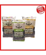 Wood Chips Bundle - 3 Flavors: Apple, Mesquite &amp; Hickory (1.6 lb Bags) - $75.02 CAD