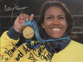 Cathy catherine freeman aboriginal olympic champion hand signed photo 170118 p thumb200