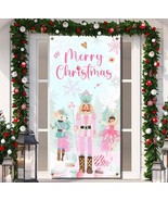 Pink Nut-Cracker Christmas Door Cover Decoration, Merry Christmas Nut-Cr... - $128.98 MXN
