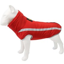 Thicken Warm Pet Dog Jacket Outdoor Reflective Water-proof With Leash Casual Fle - £54.13 GBP