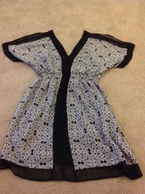AVON Mark Woman&#39;s Dressy Short slit Sleeve mini dress kimono tunic Top Medium - £14.80 GBP