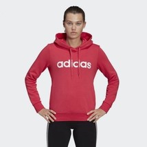 Adidas Womens Essentials Linear Hoodie Size X-Small Hot Pink GP8734 - $17.41