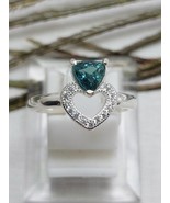 Natural Un heated Indicolite Tourmaline Ring Handmade Ring - $40.99