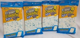 4X Scrub Daddy  Eraser Daddy Sheets 6 Count Each - £31.56 GBP