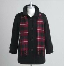 Mackintosh black wool swing coat jacket Women&#39;s outerwear winter plus 1X 2X $200 - £111.72 GBP
